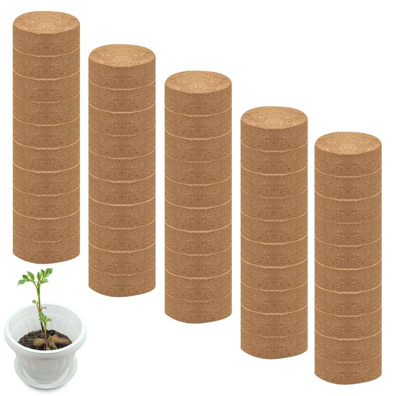 Coco Coir Block - 50pcs Coconut Fiber Coir Vegetable Seedling