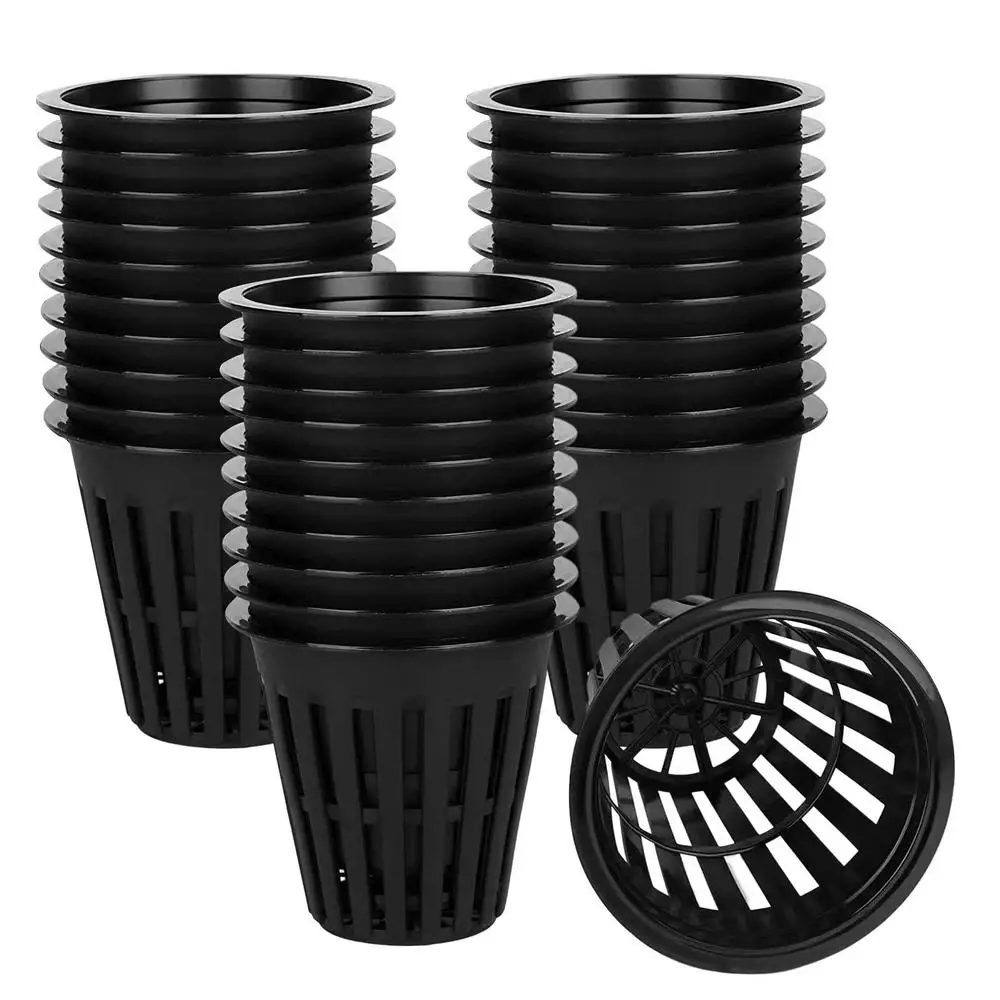 Net Pot 3 Inch - 10pcs 3 Inch Hydroponics Cups Slotted