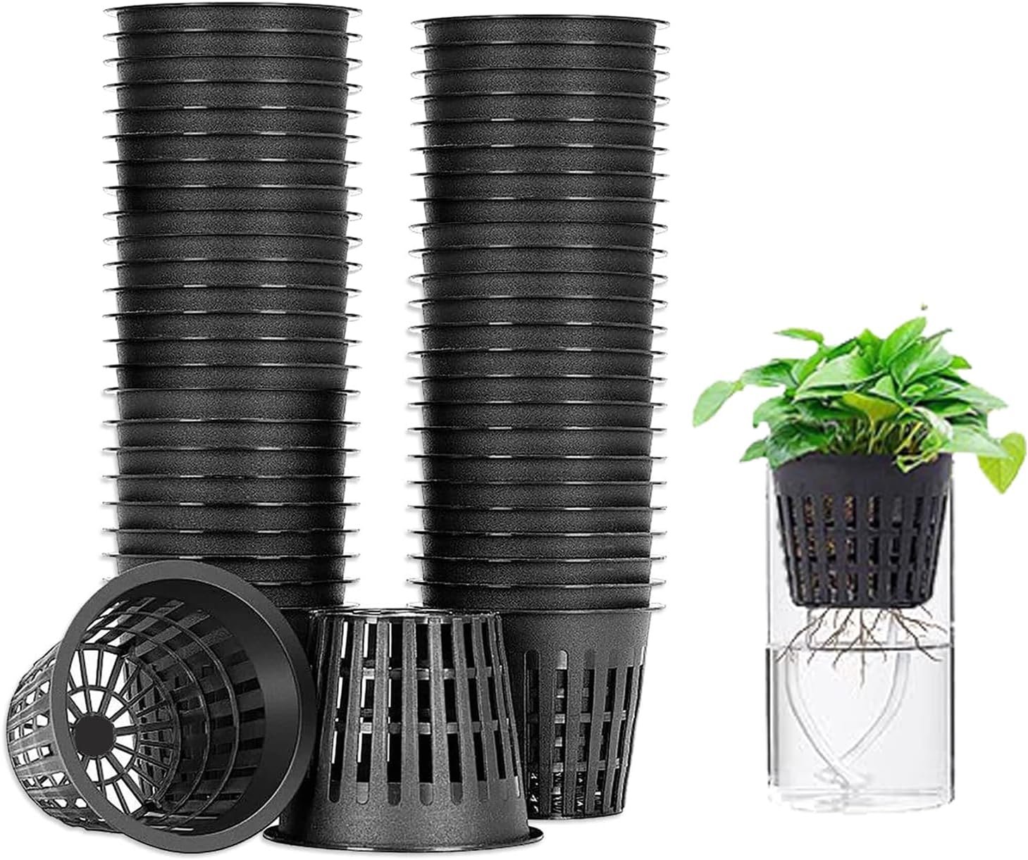 50 PCS 3 Inch Heavy Duty Net P - đánh giá và giá Net Pot 3 Inch