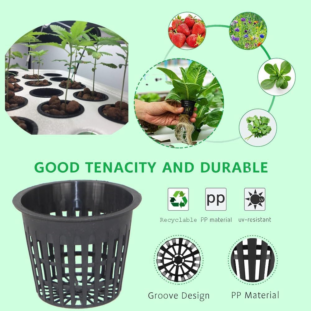 50 PCS 3 Inch Heavy Duty Net P - đánh giá và giá Net Pot 3 Inch