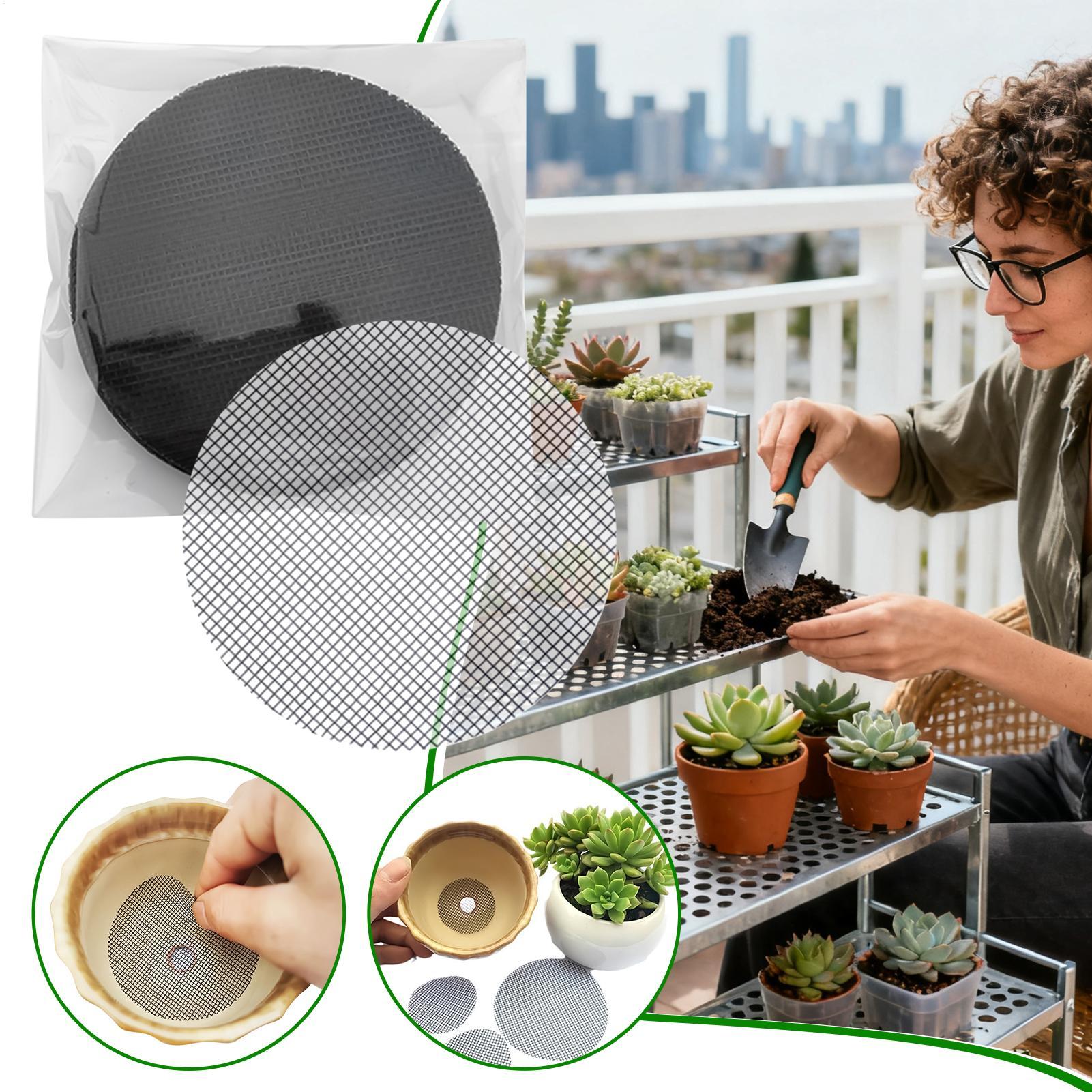 Drainage Mesh 50-Piece Flexibl - đánh giá và giá Net Pot 3 Inch
