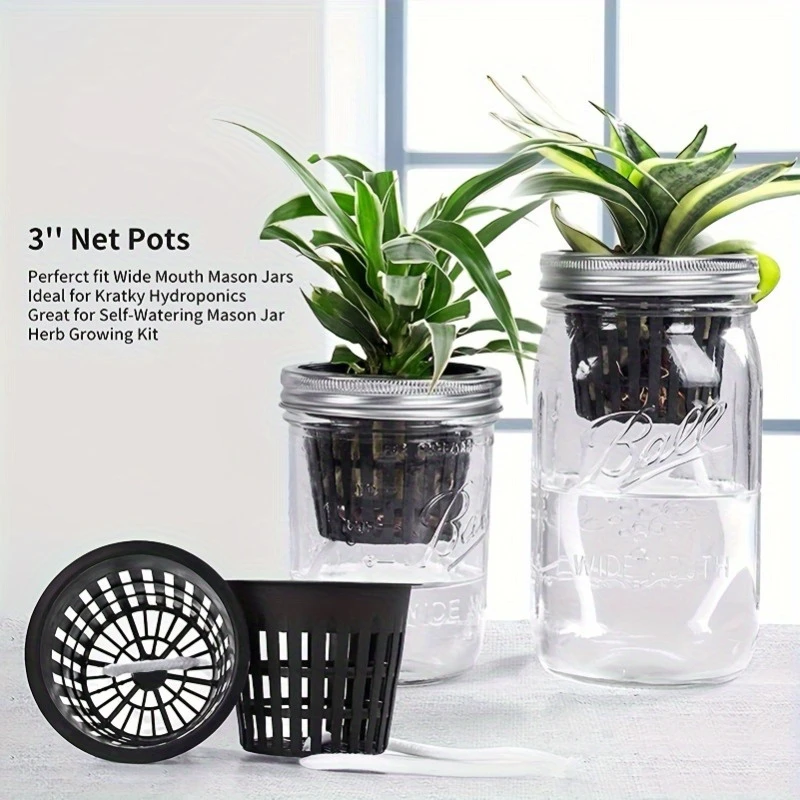 12Pcs Plastic Hydroponic Net P - đánh giá và giá Net Pot 3 Inch
