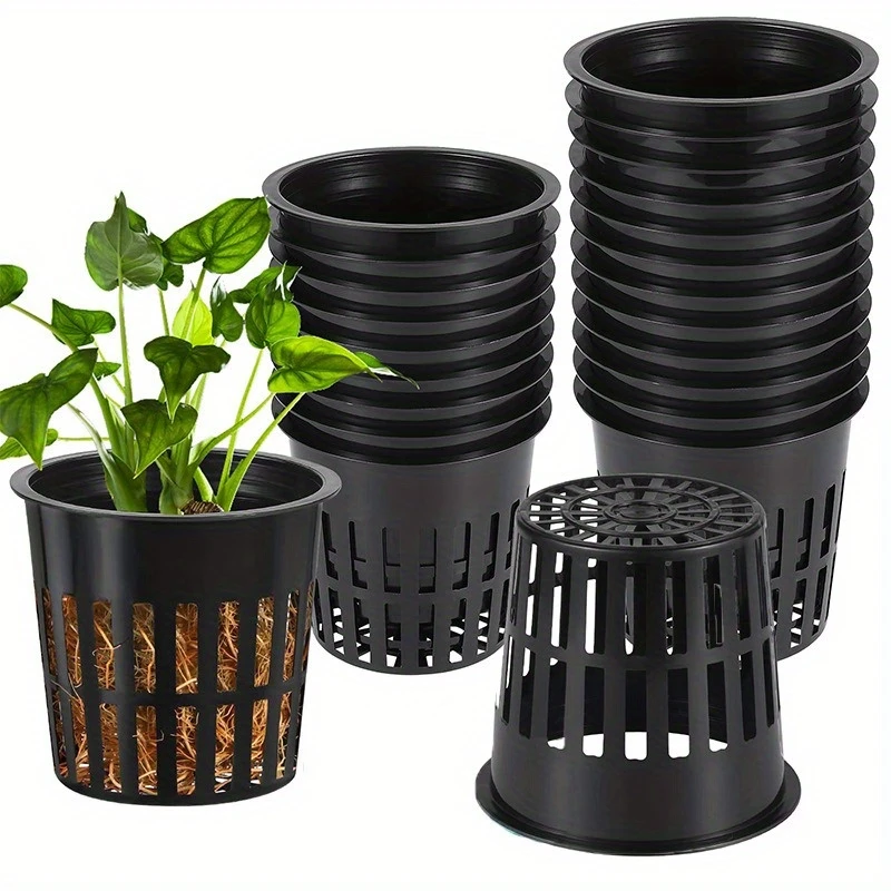 12Pcs Plastic Hydroponic Net P - đánh giá và giá Net Pot 3 Inch