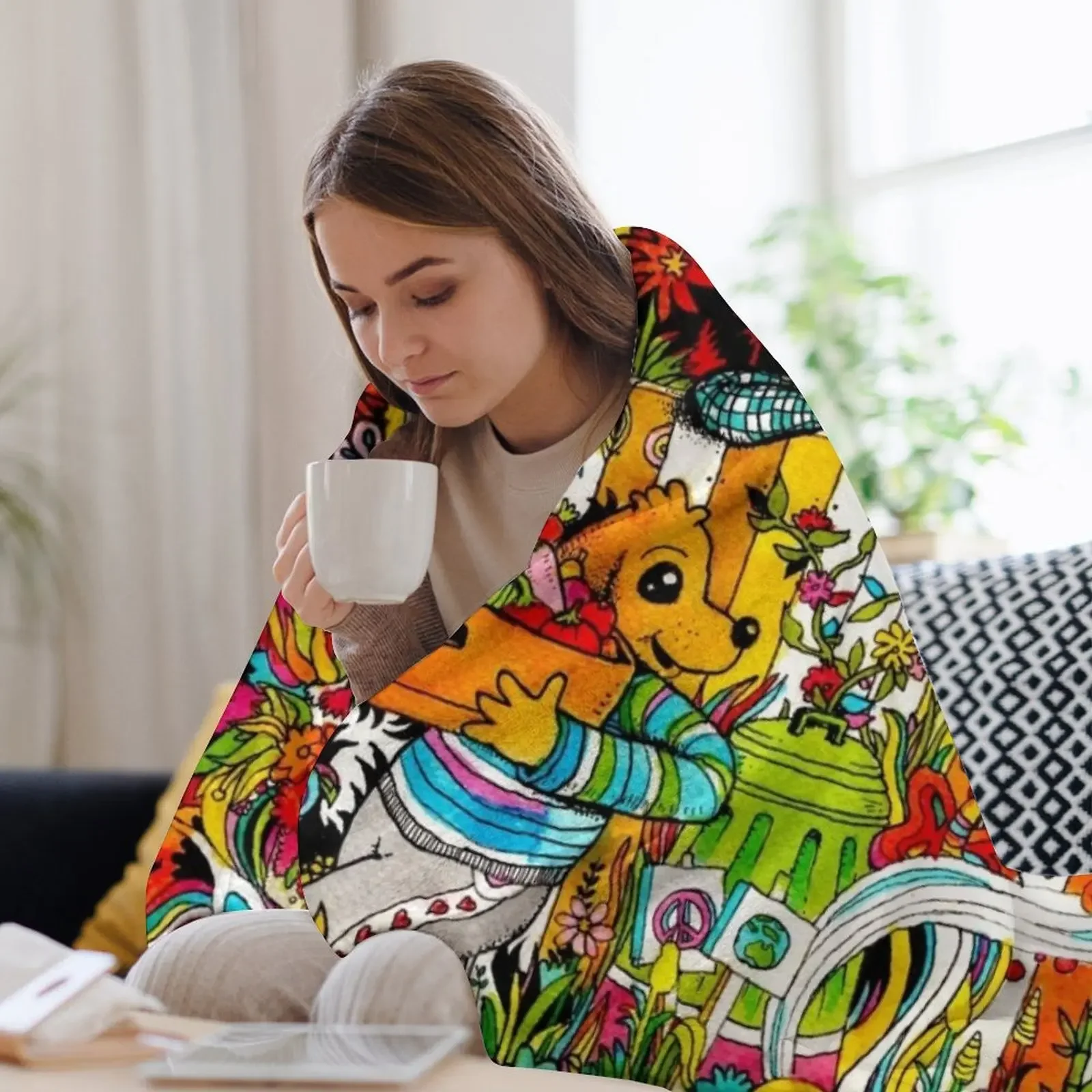 Urban Farm Time Throw Blanket  - đánh giá và giá Urban Farming Home